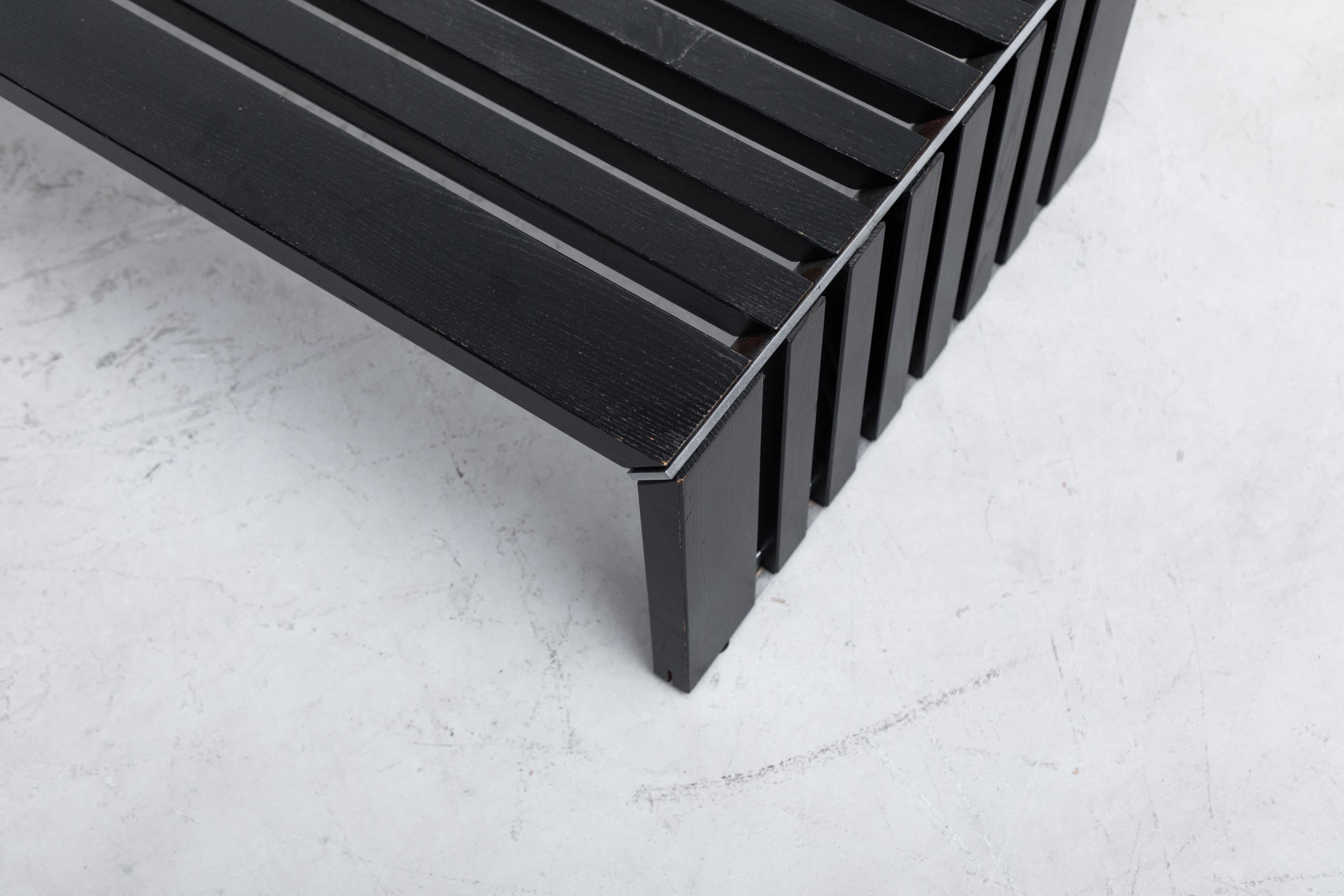 Stained Walter Antonis 'Passe Partout' Slat Bench for Arspect
