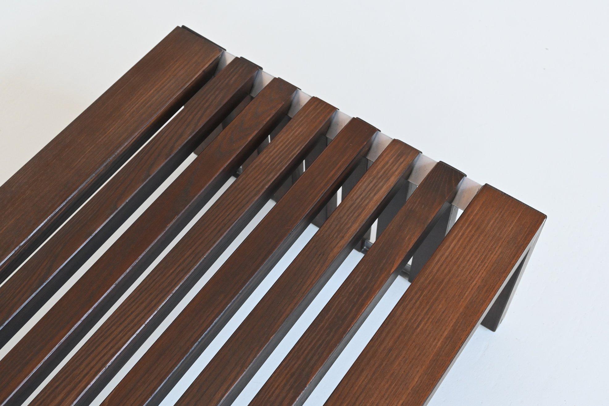 Walter Antonis “Passe Partout” slat bench in ash Arspect The Netherlands 1970 4