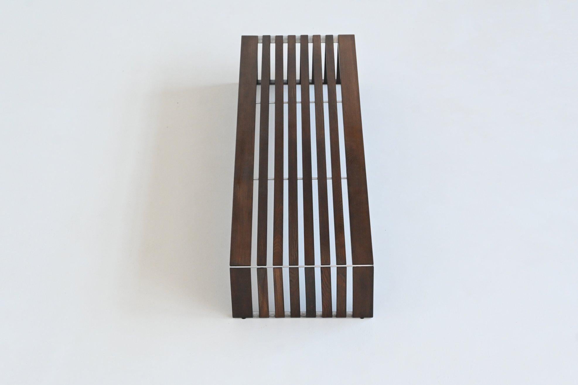 Walter Antonis “Passe Partout” slat bench in ash Arspect The Netherlands 1970 8