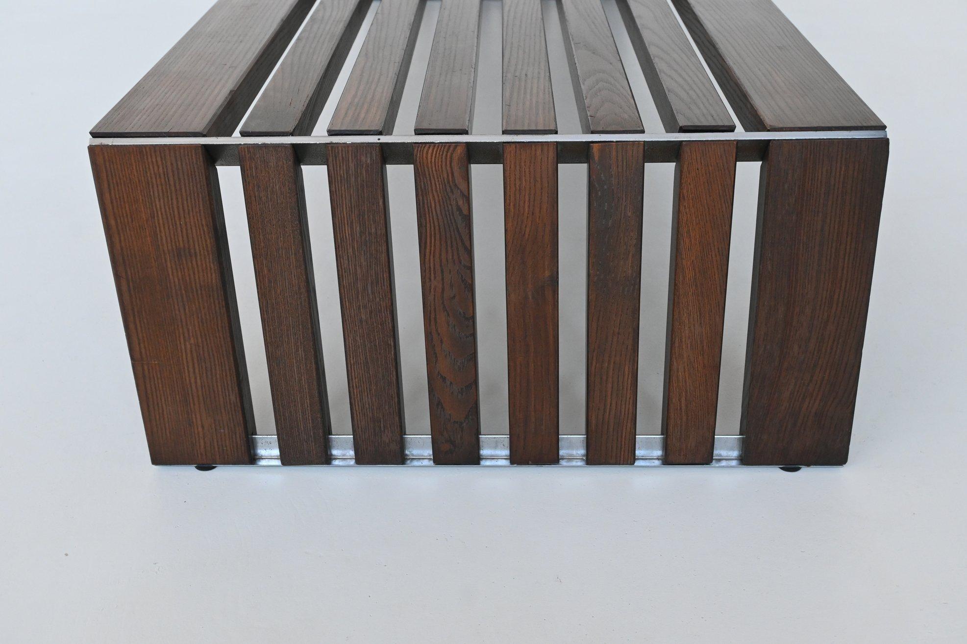 Walter Antonis “Passe Partout” slat bench in ash Arspect The Netherlands 1970 10