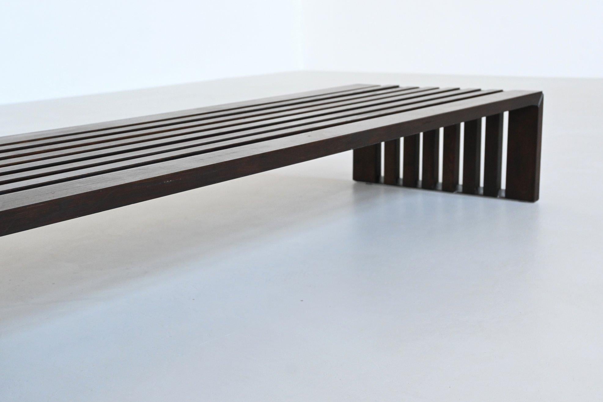 Walter Antonis “Passe Partout” slat bench in ash Arspect The Netherlands 1970 In Good Condition In Etten-Leur, NL