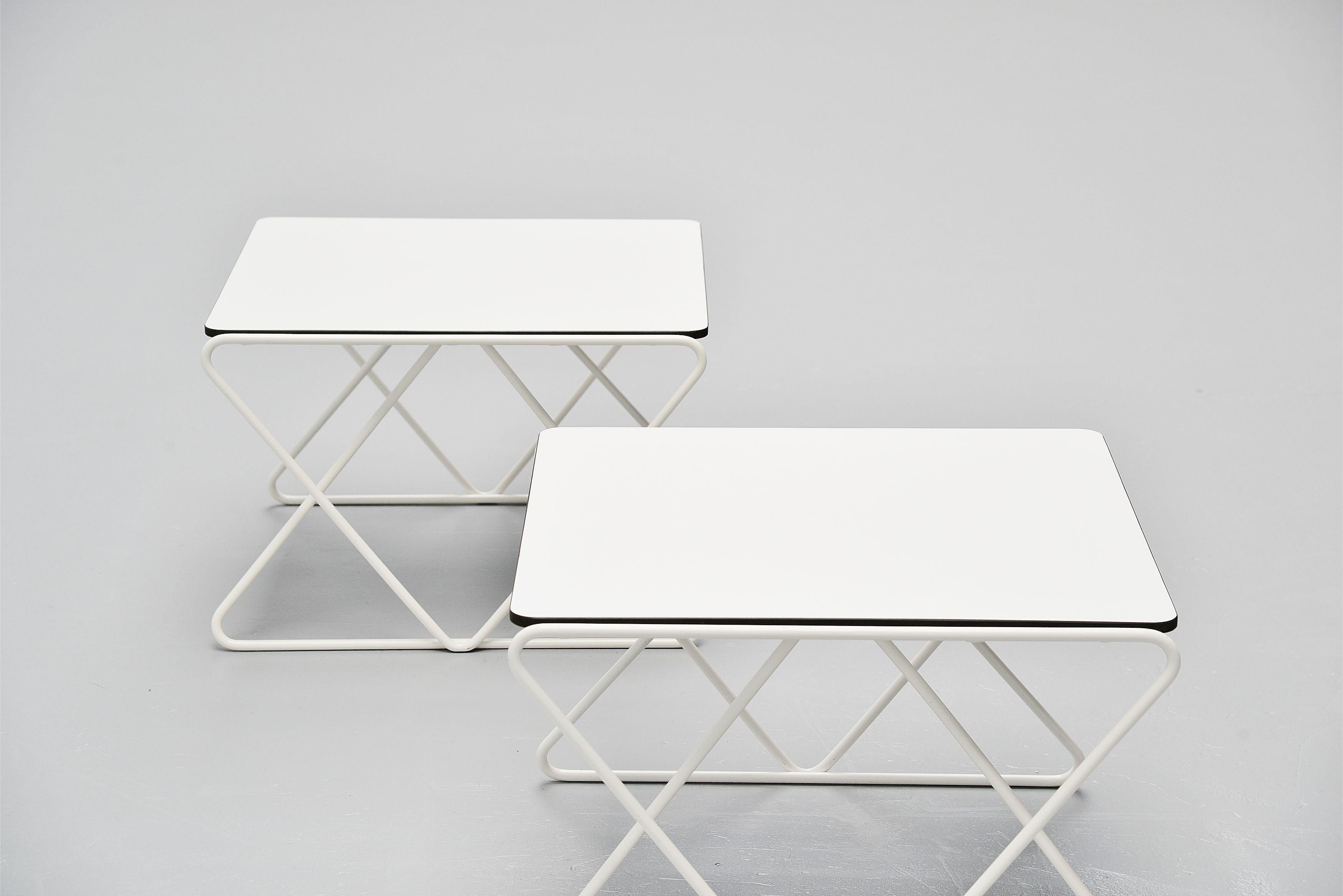 Walter Antonis Side Tables for I-Form Holland, 1978 In Good Condition For Sale In Roosendaal, Noord Brabant