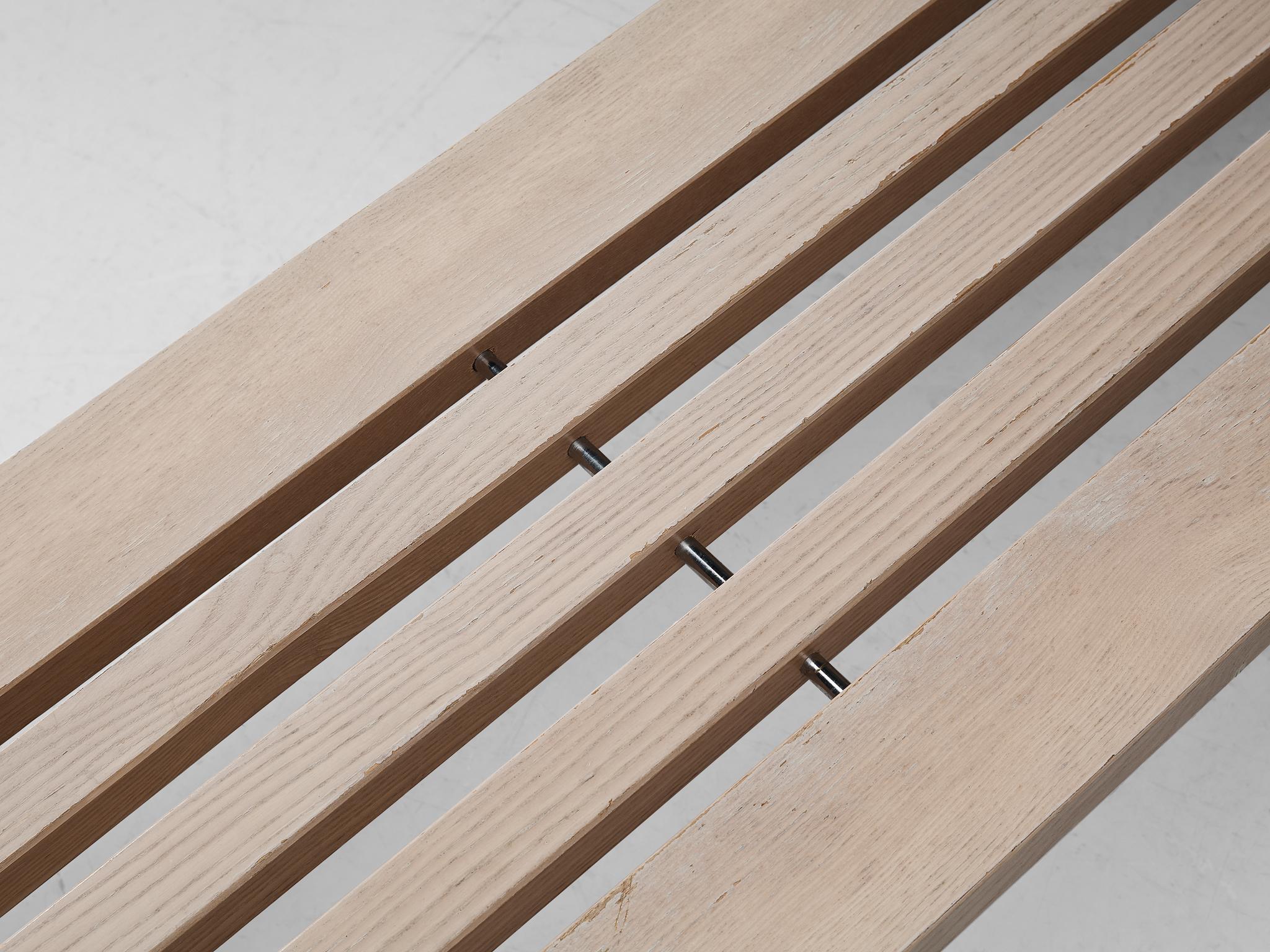 French Walter Antonis for 'T Spectrum Slat Bench in Ash 