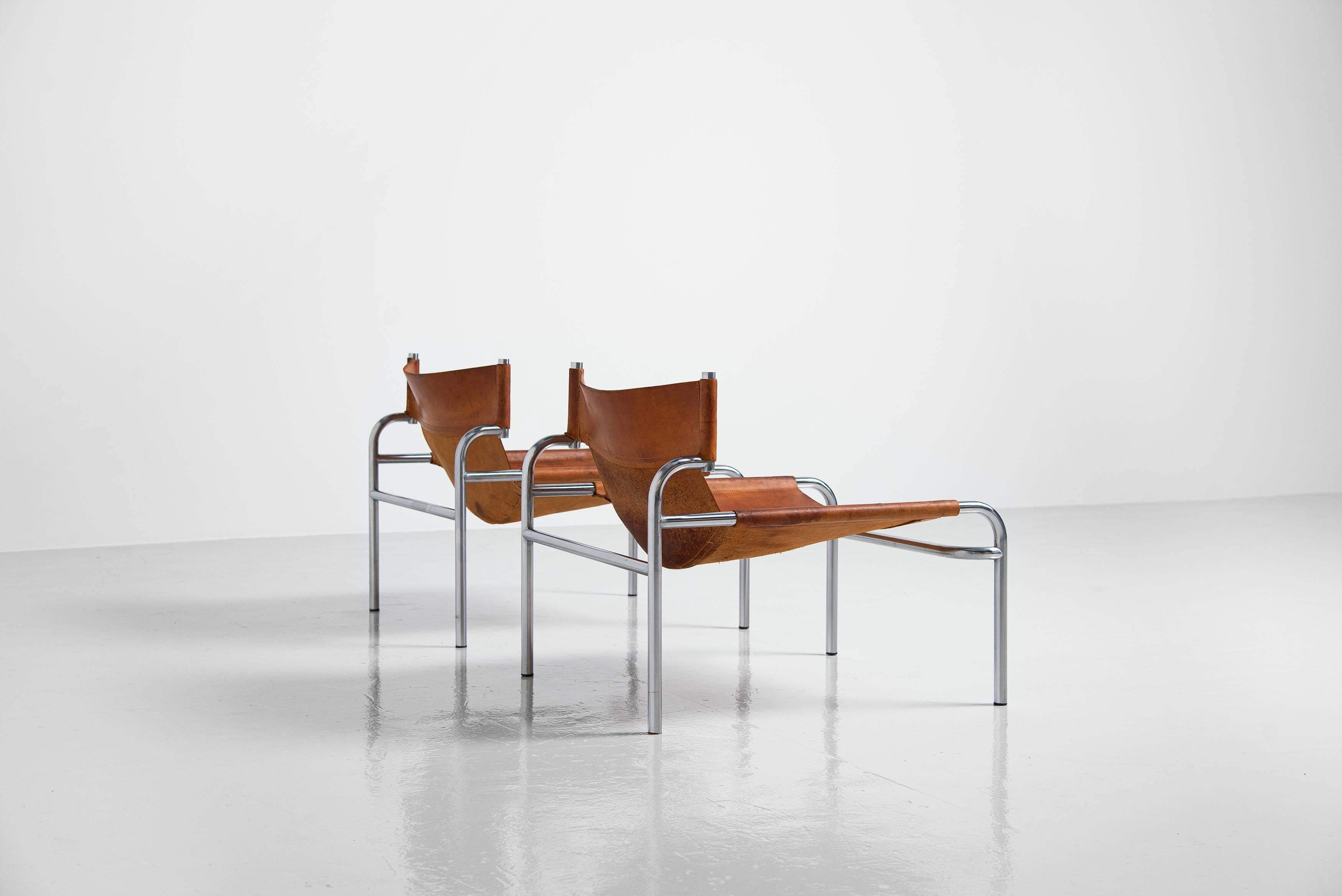 Mid-Century Modern Walter Antonis SZ12 lounge chairs 't Spectrum, Holland, 1971