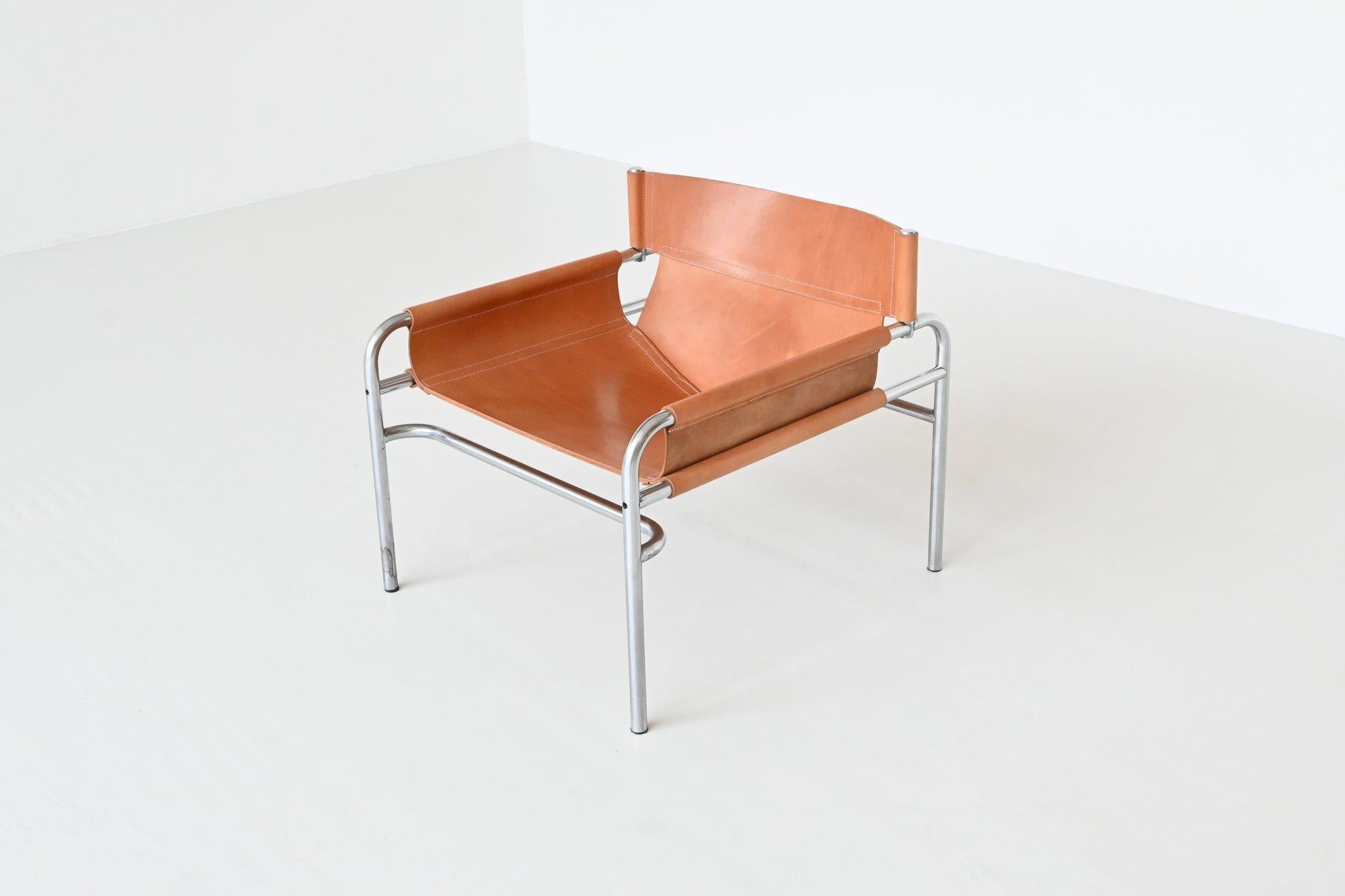 Steel Walter Antonis SZ14 Lounge Chair ‘t Spectrum The Netherlands 1971