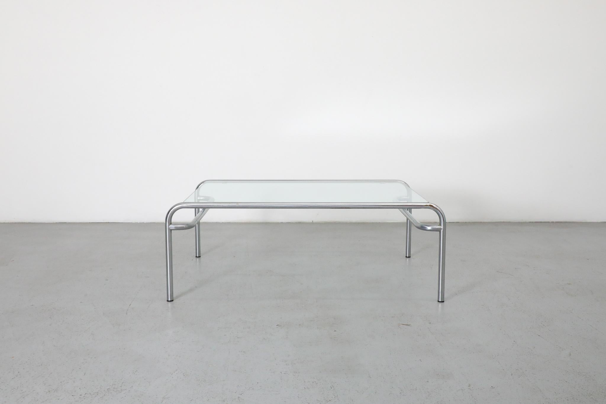 Mesa baja TE41 Tubular cromada de Walter Antonis para 't Spectrum, 1974 Moderno en venta