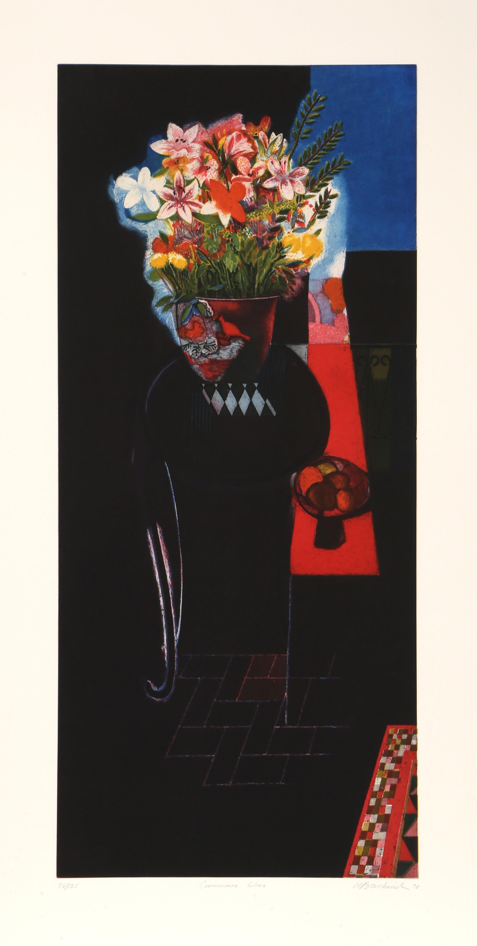 The Lilly di Cuernavaca, Natura morta all'acquaforte di Walter Bachinski