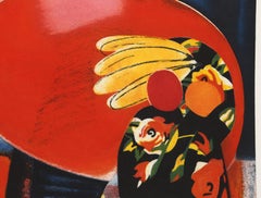 Irises, Poppies and Fruit