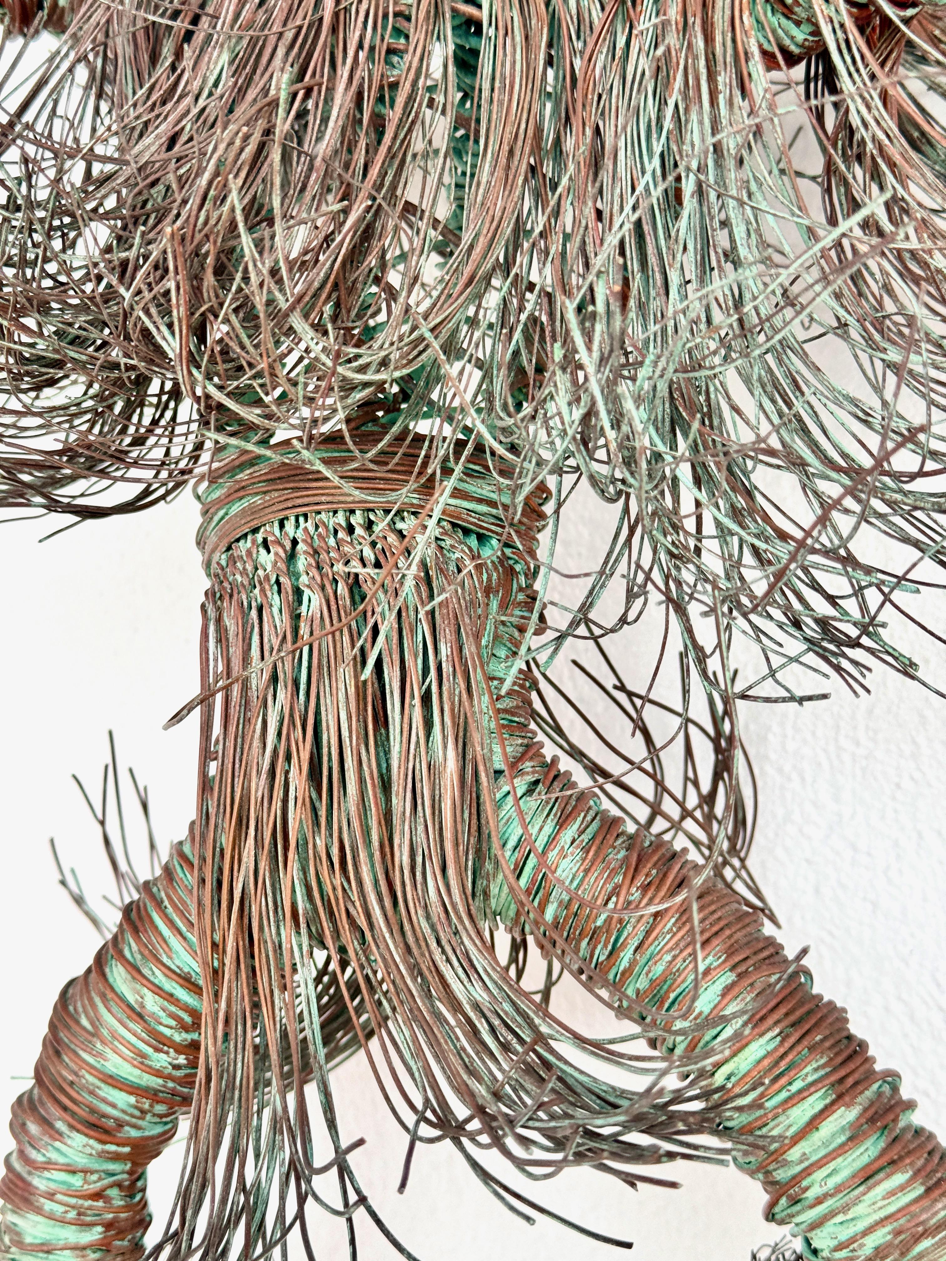 Bent Wire Wall Sculpture For Sale 2