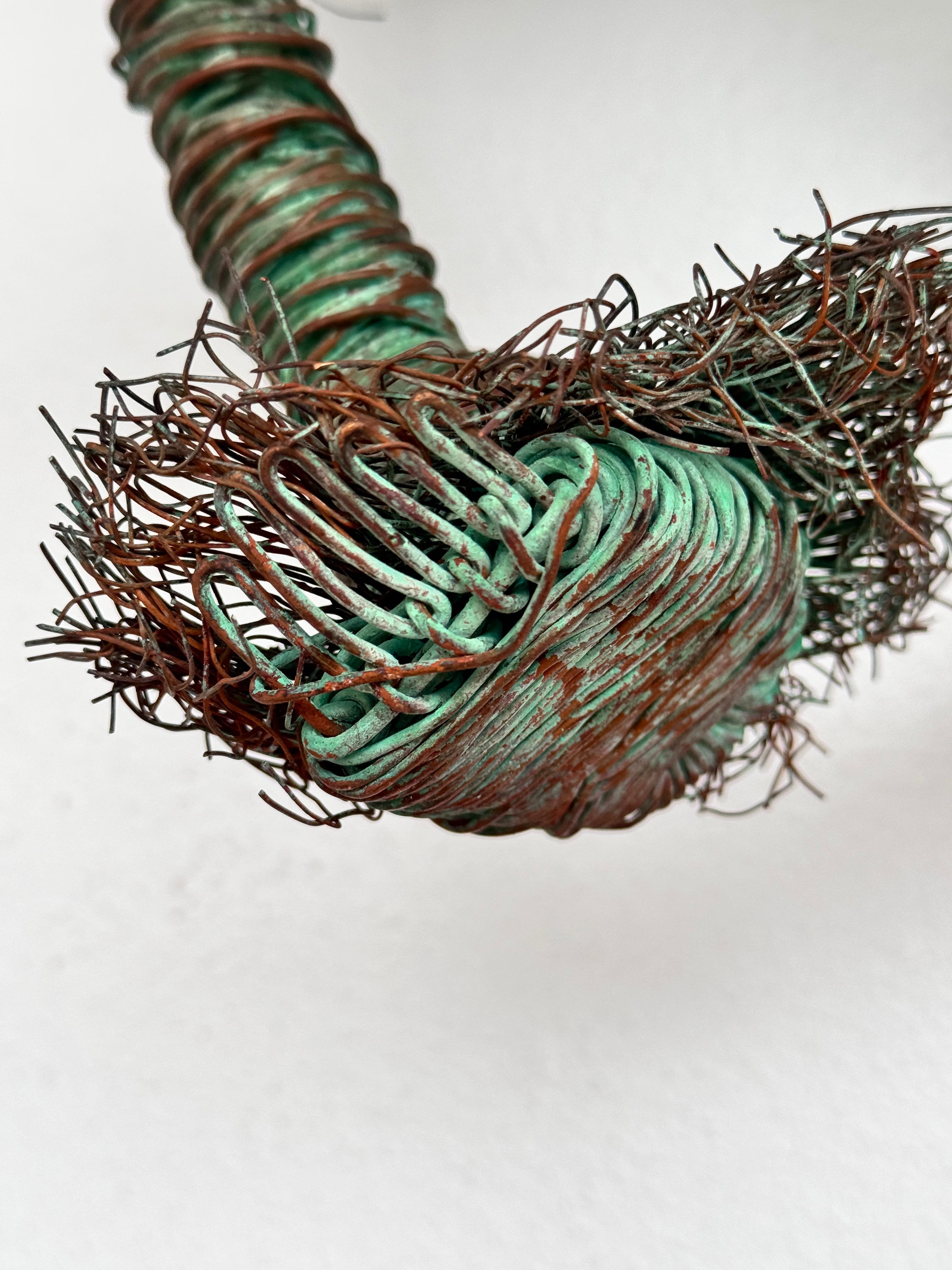 Bent Wire Wall Sculpture For Sale 4