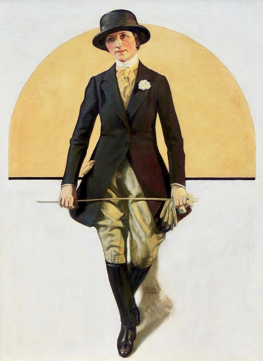 Walter Beach Humphrey Portrait Painting - Woman in Equestrian Clothing