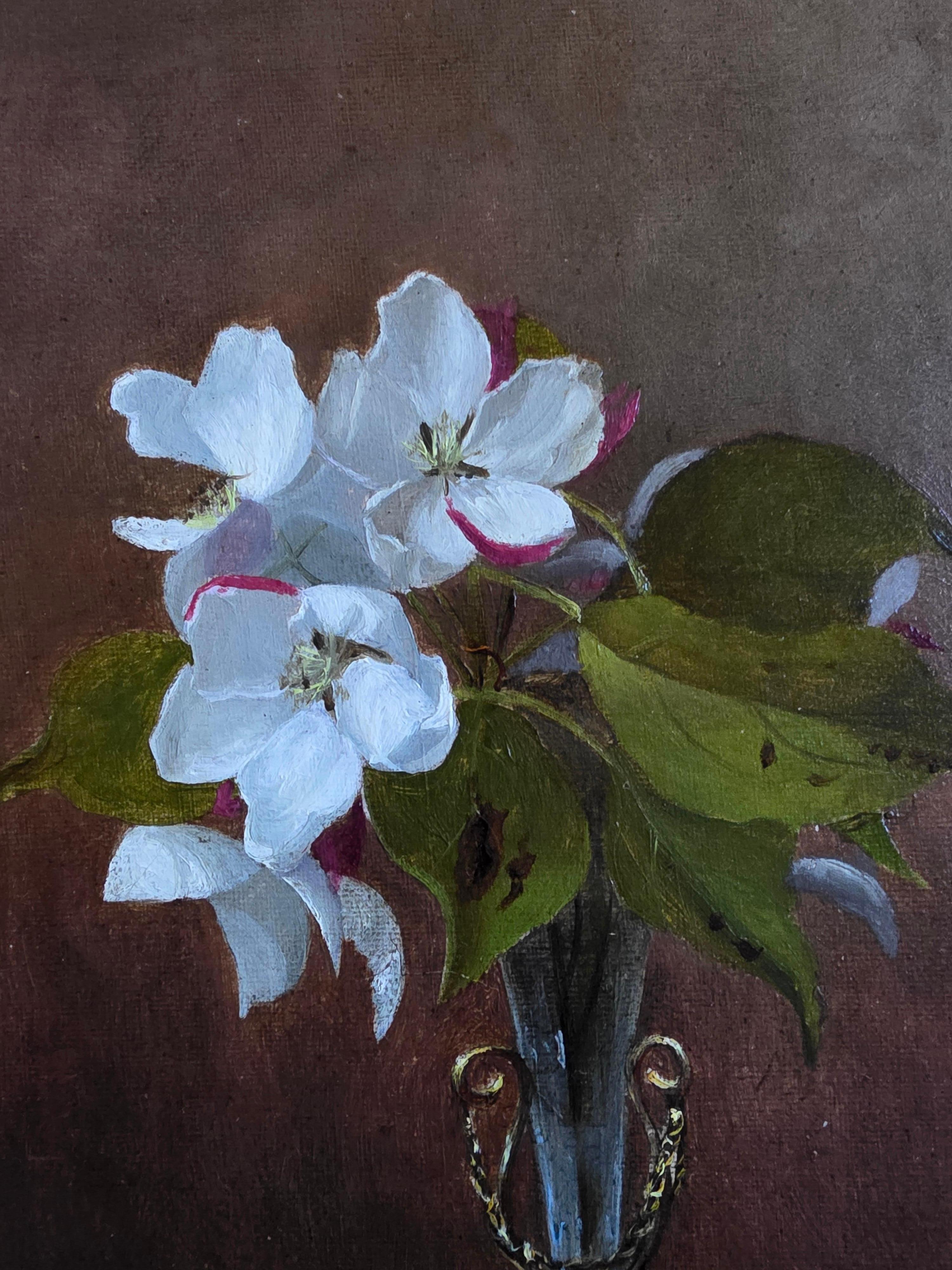 Walter Blackman (1847-1928)
Apfelblüte in einer Vase
Öl auf Leinwand auf Karton aufgetragen
10 × 8 Zoll


Walter Blackman wurde 1847 in New York geboren und absolvierte sein Studium in Paris bei dem berühmten akademischen Meister Jean-Léon Gérôme.