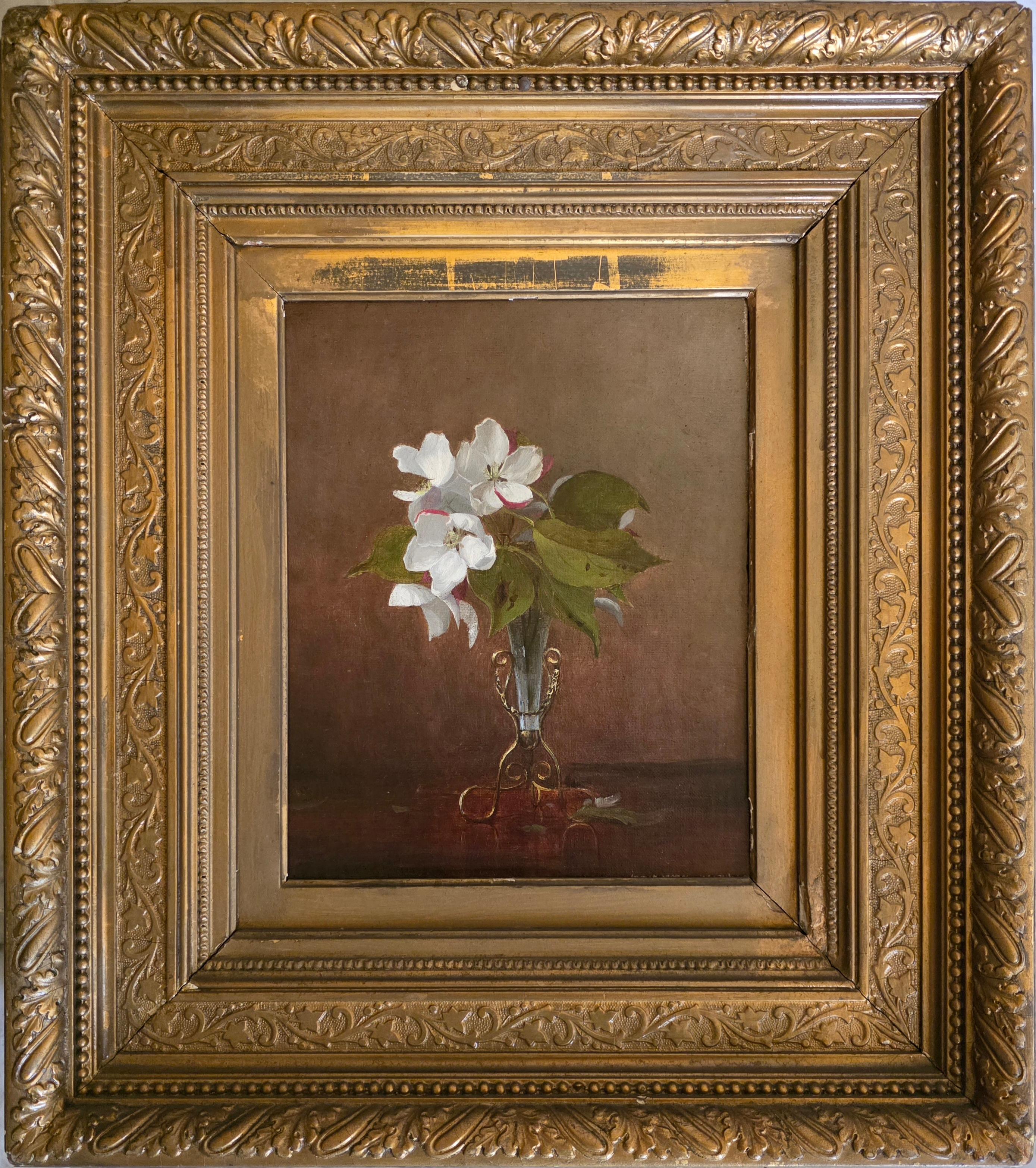 Walter Blackman Still-Life Painting - Apple Blossom in a Vase