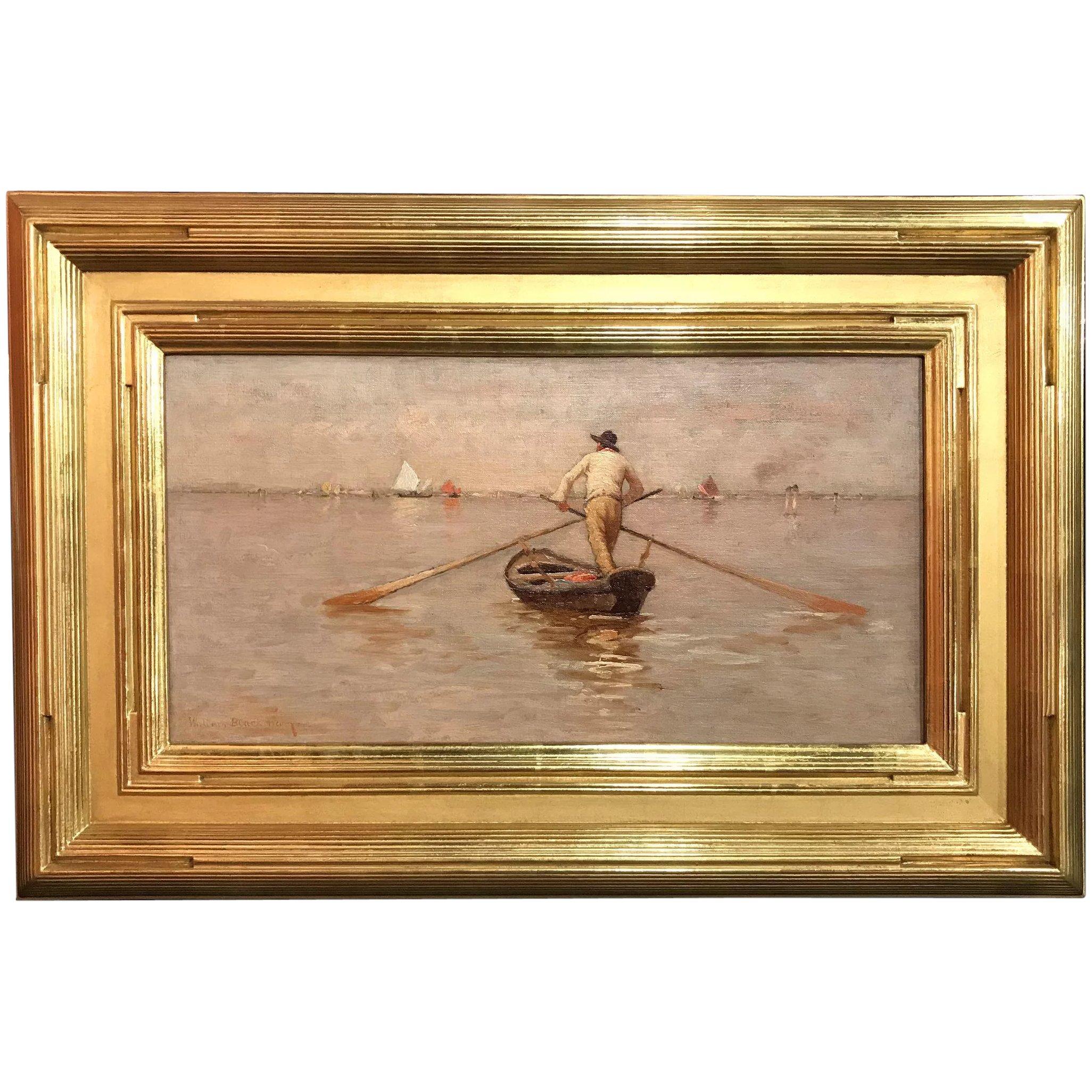 Venice Gondolier - Painting by Walter Blackman