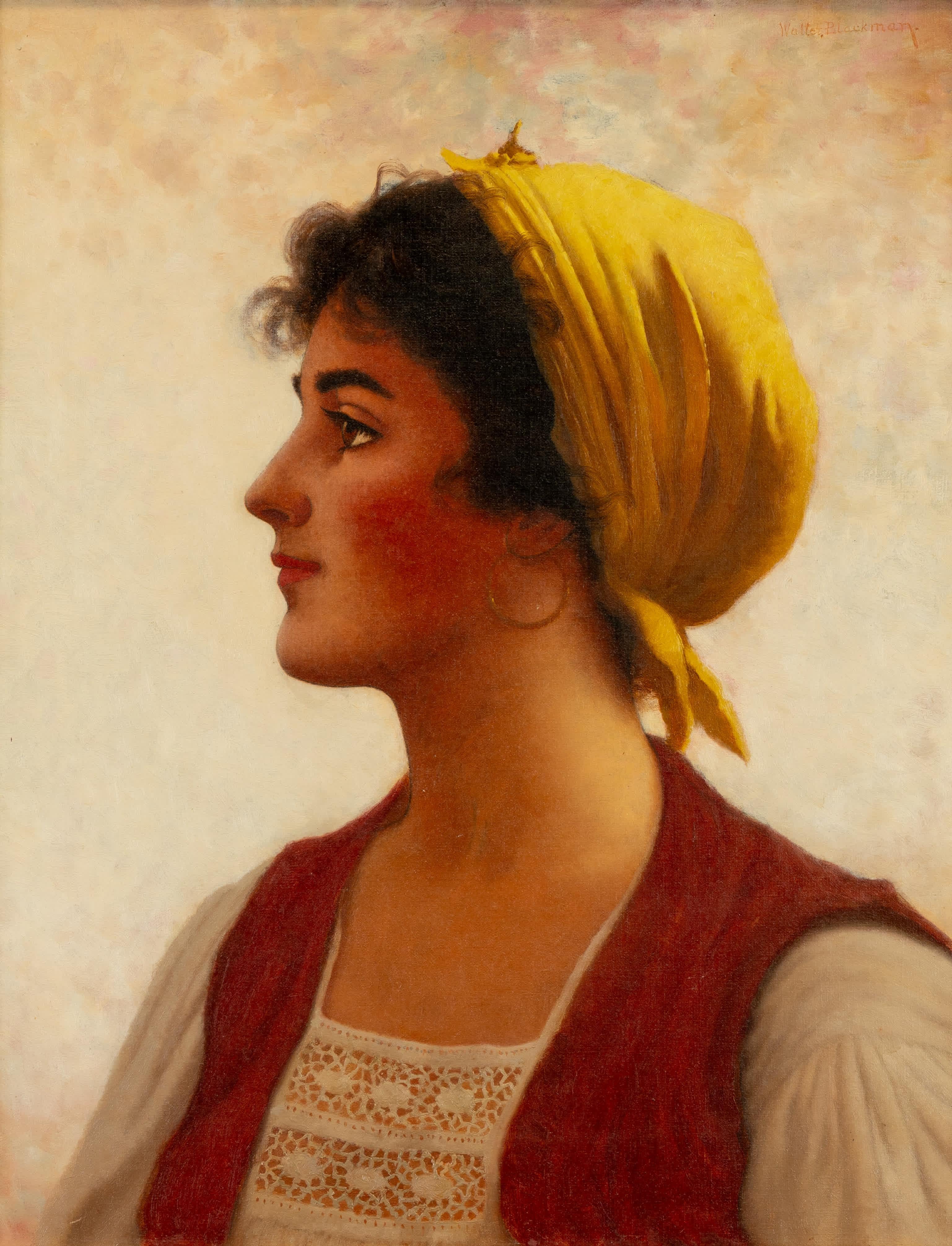 Bellezza giovane - Painting di Walter Blackman