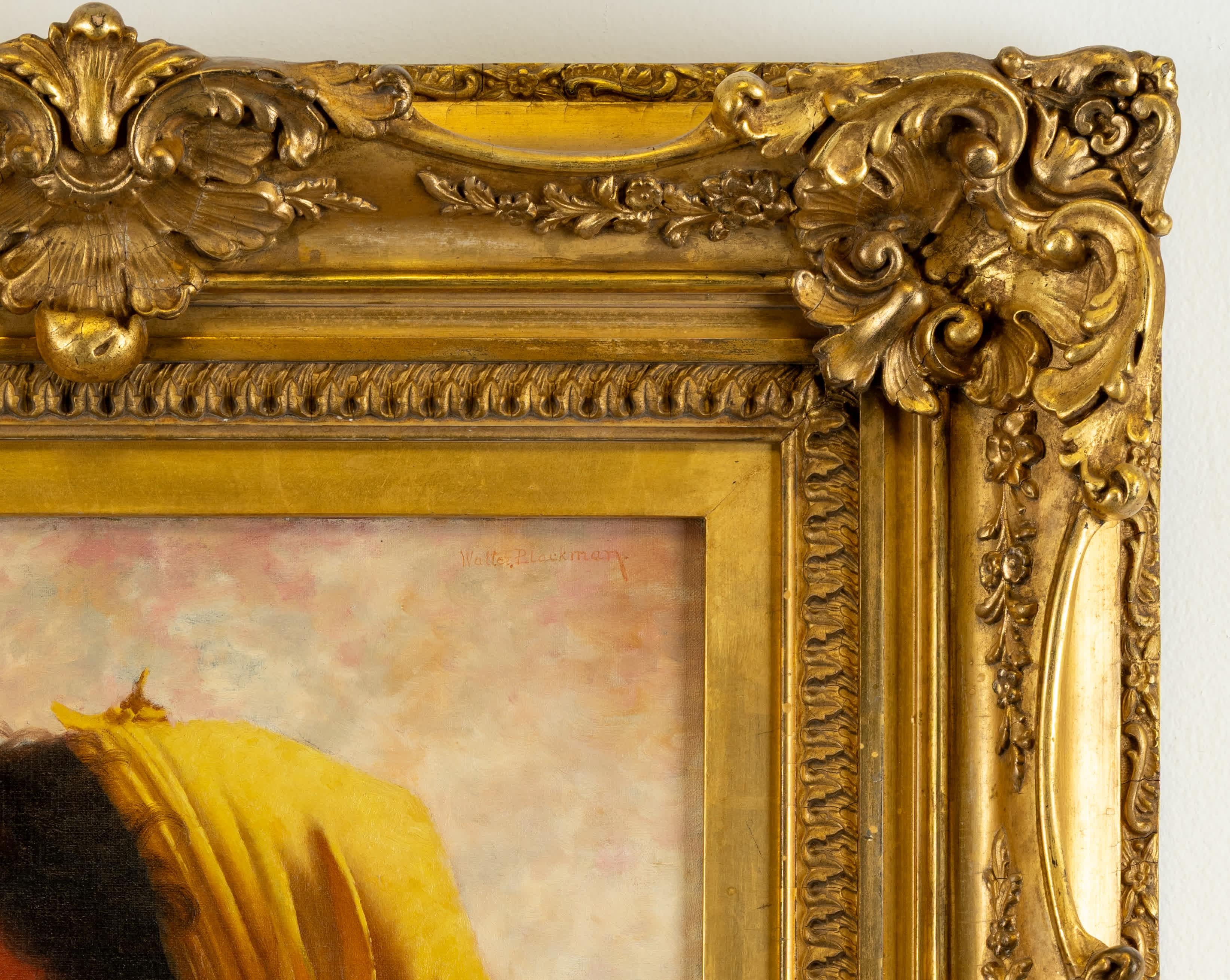 Bellezza giovane - Portrait Painting Marrone di Walter Blackman