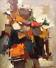 Walter Blakelock Wilson 1962 Abstract Expressionist Oil Painting