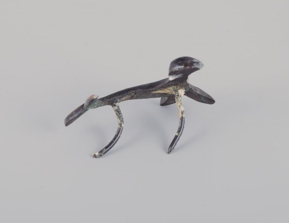 Mid-20th Century Walter Bosse (1904-1979), Austria. Four miniature bronze figurines. For Sale