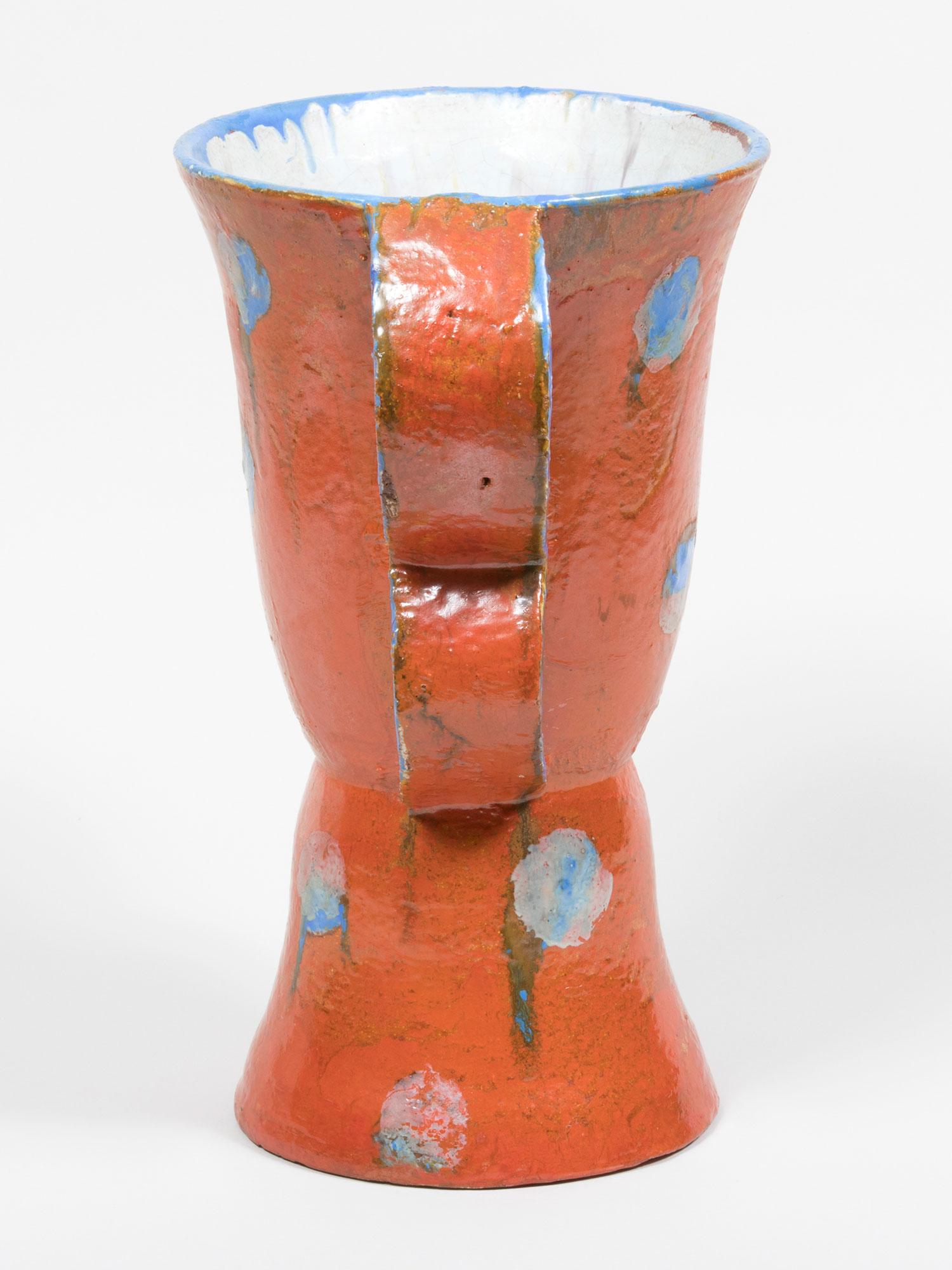 Austrian Walter Bosse 1920s Ceramic Vase with Double Handles