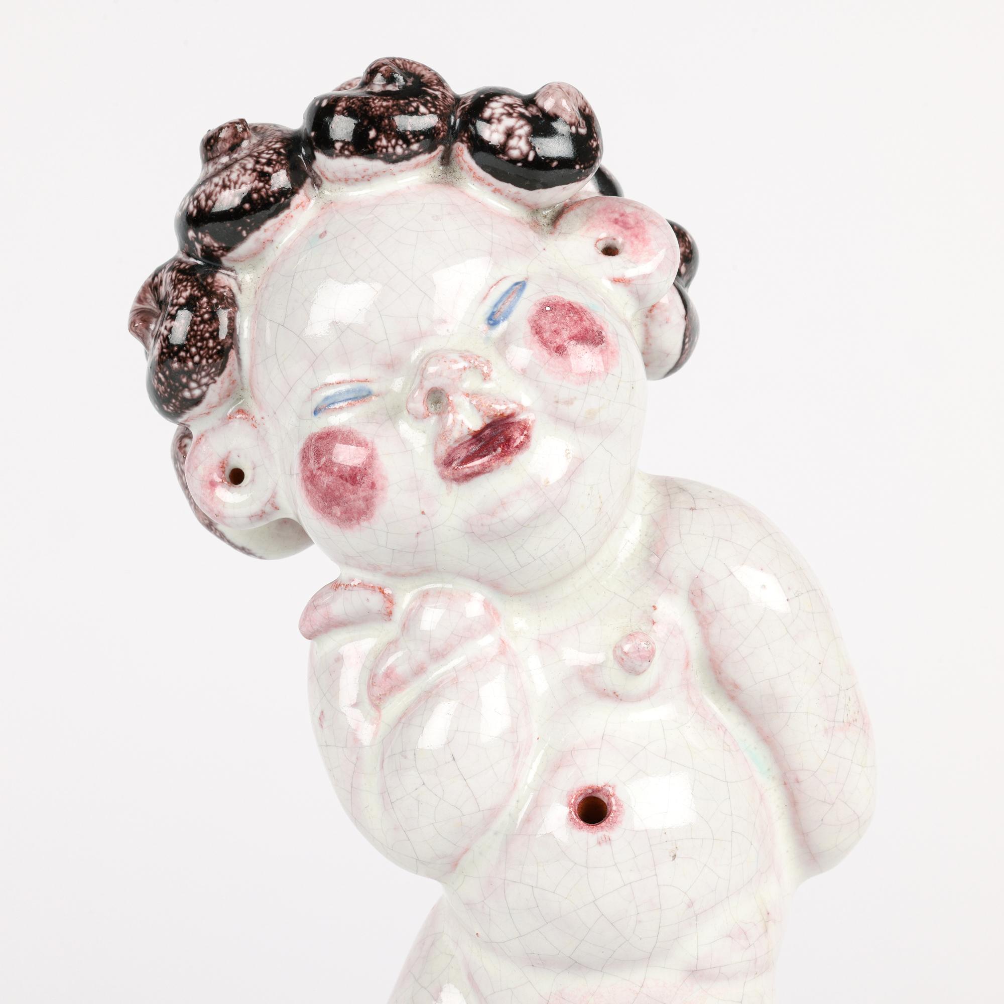 Figura de Cupido de cerámica austriaca Art Déco Walter Bosse en venta 3