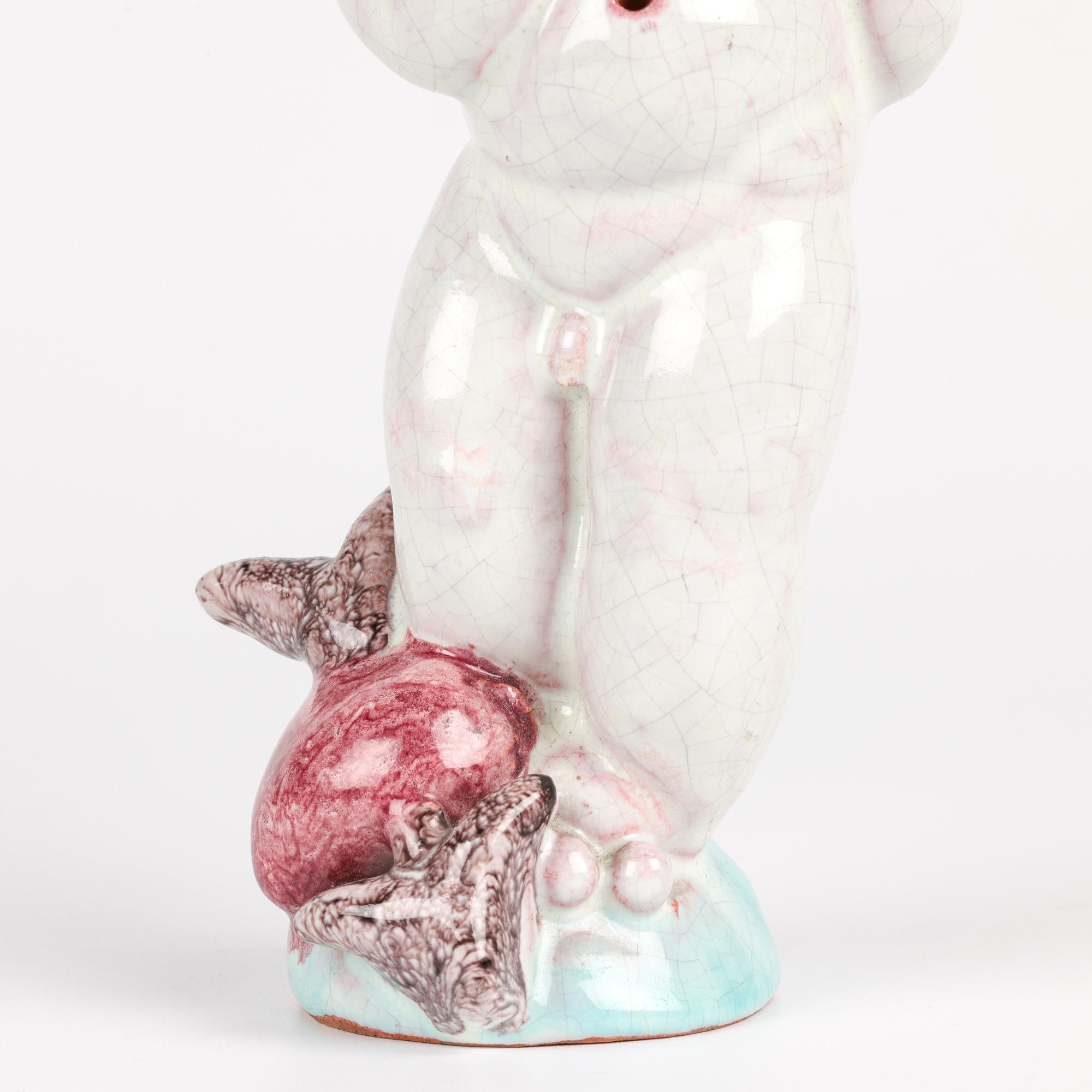 Figura de Cupido de cerámica austriaca Art Déco Walter Bosse en venta 4