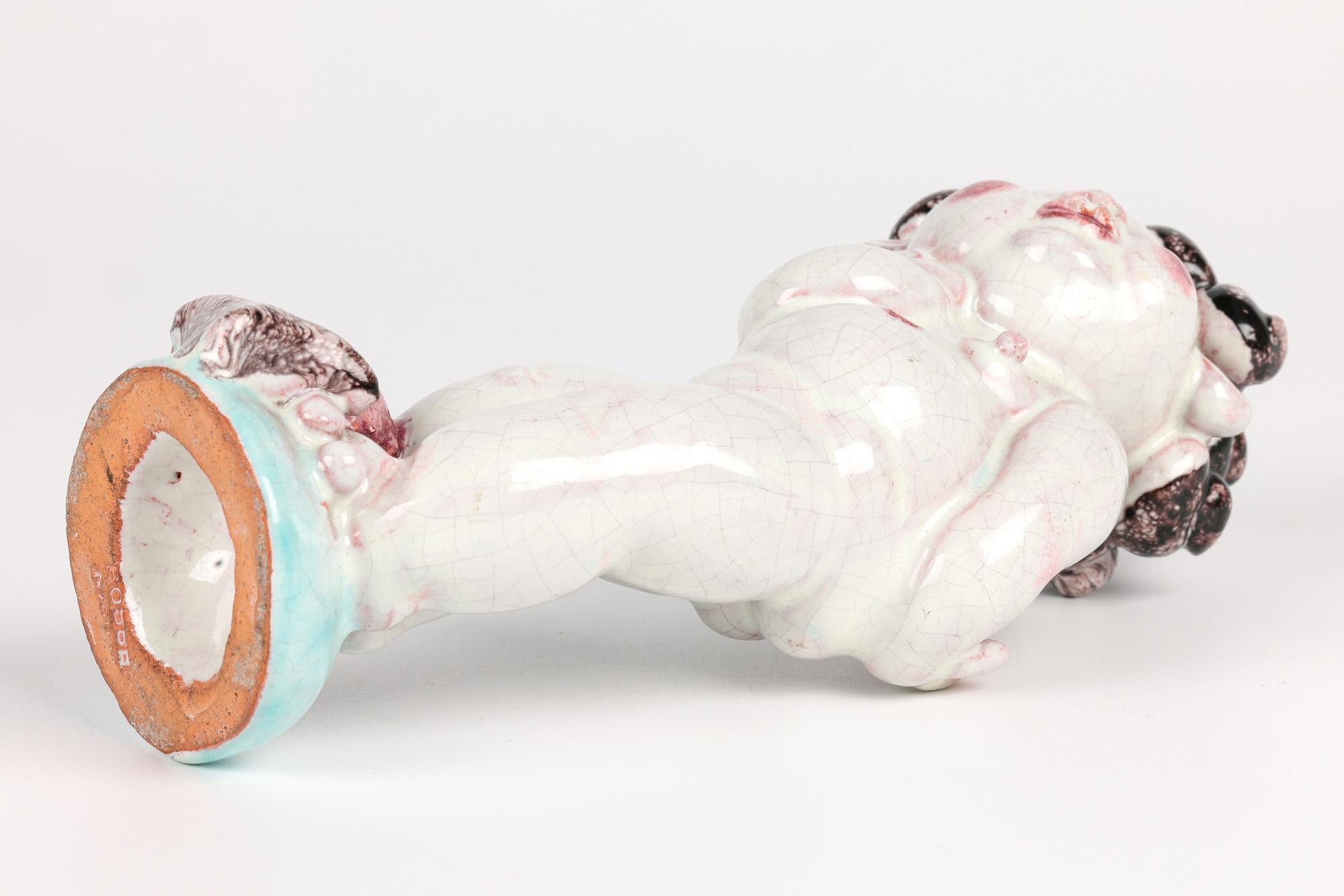 Figura de Cupido de cerámica austriaca Art Déco Walter Bosse principios del siglo XX en venta