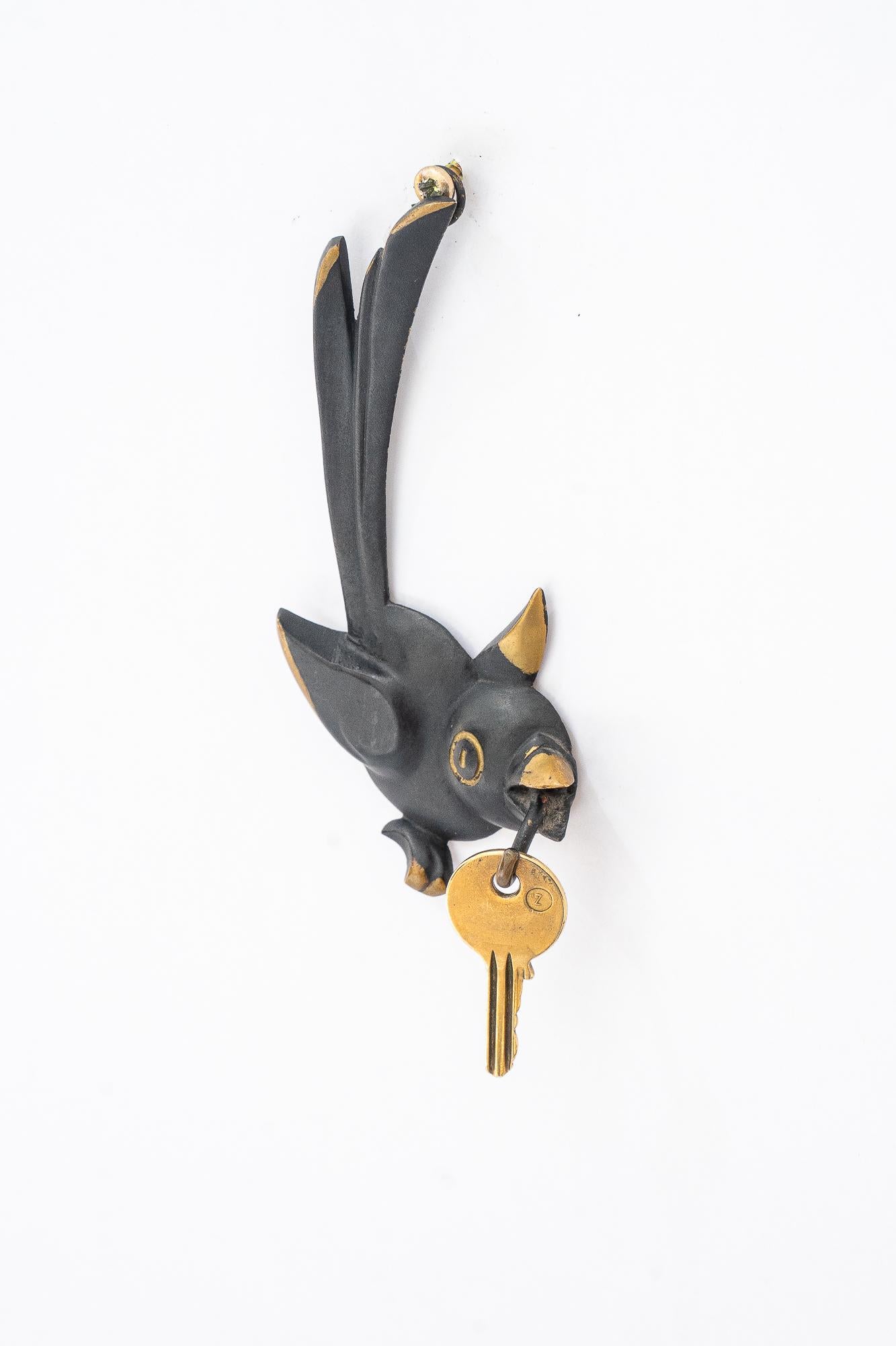 Mid-Century Modern Walter Bosse Bird keyhangar vienna around 1950s For Sale