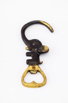Walter Bosse Bottle Opener Shows a Elephant Vienna Around 1950s