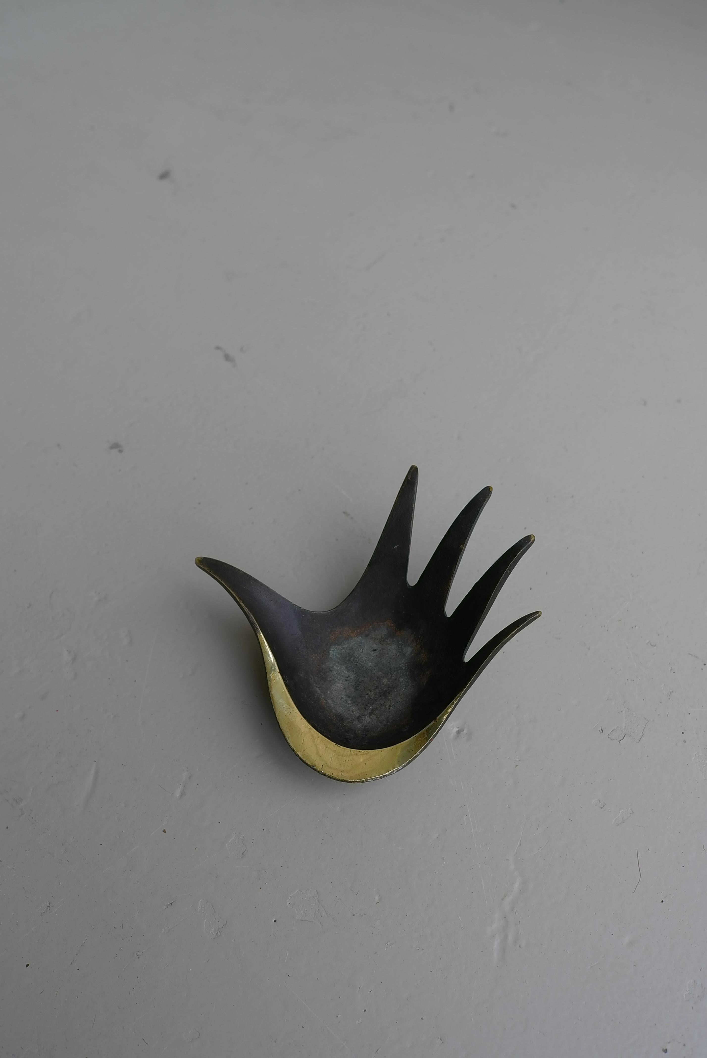 
Walter Bosse Brass Hand Ashtray Patinated and signed.