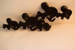 Walter Bosse Brass Key Hanger of a Elephant Group Made by Hertha Baller