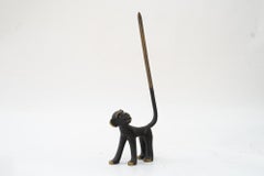 Walter Bosse Figurita de latón Mono Portapretzels, Portaanillos