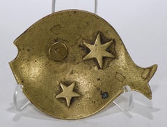 Walter Bosse Bronze Fish Dish Bowl Ashtray, Herta Baller Austria 1950s