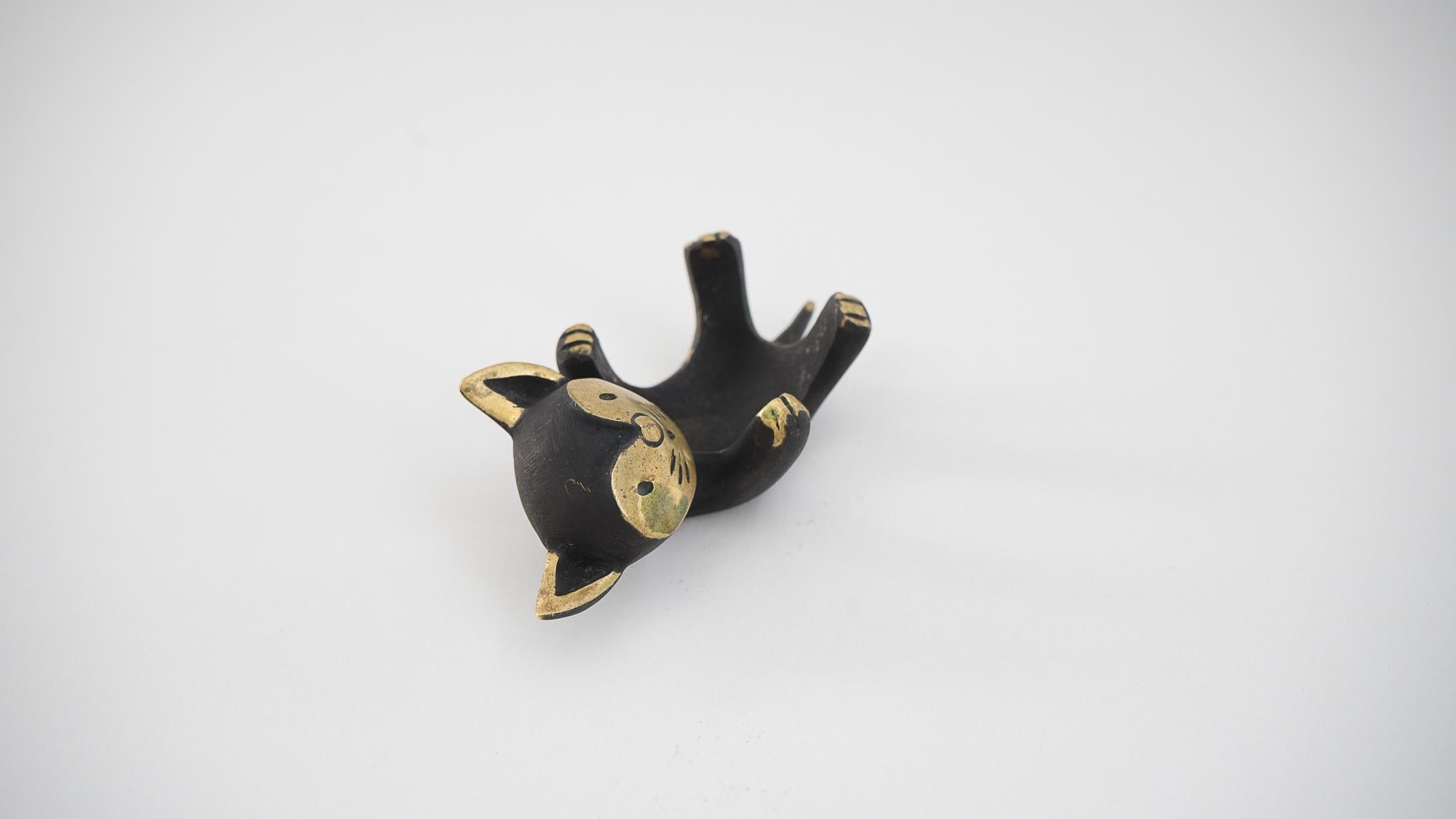 Mid-Century Modern Walter Bosse Candleholder 'cat' 'Marked'