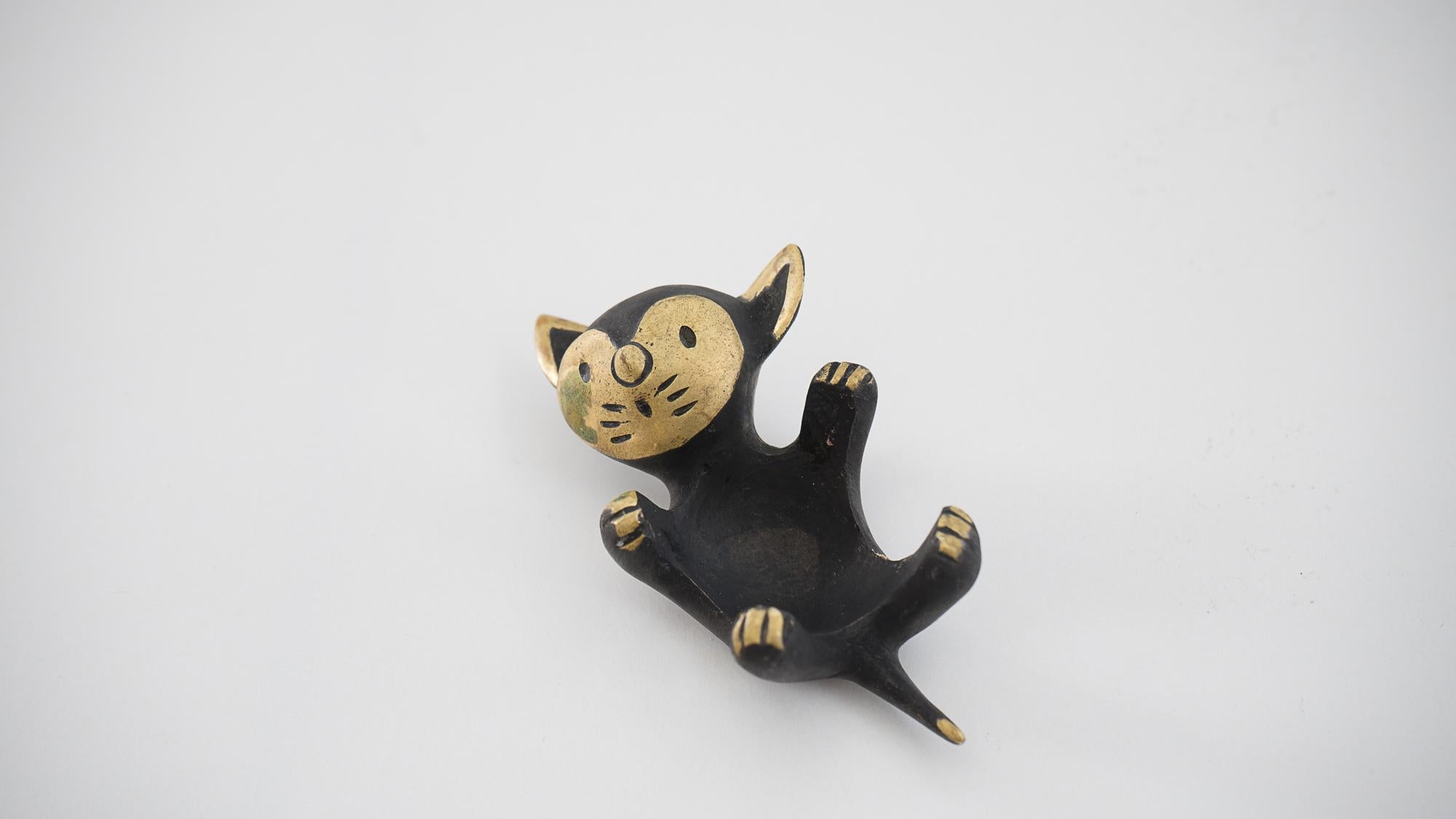 Blackened Walter Bosse Candleholder 'cat' 'Marked'