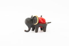 Walter Bosse candle holder shows a elephant vienna around 1950s