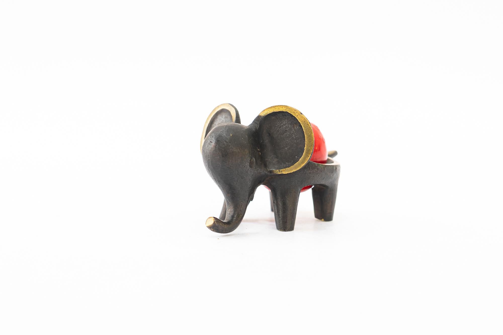 Mid-Century Modern Walter Bosse candle holder shows a elephant vienna around 1950s For Sale
