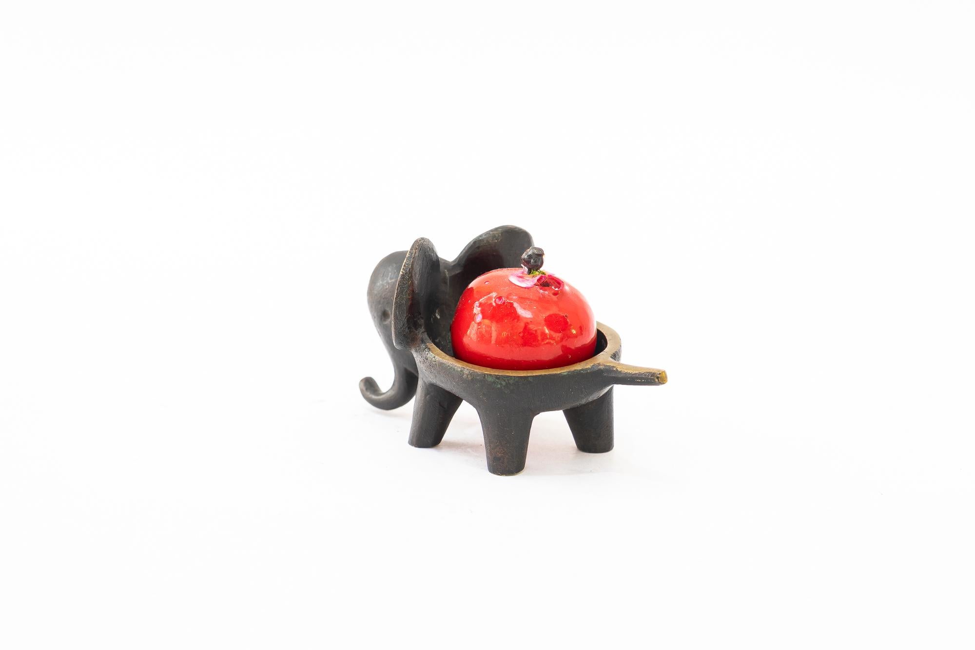 Mid-20th Century Walter Bosse candle holder shows a elephant vienna around 1950s For Sale