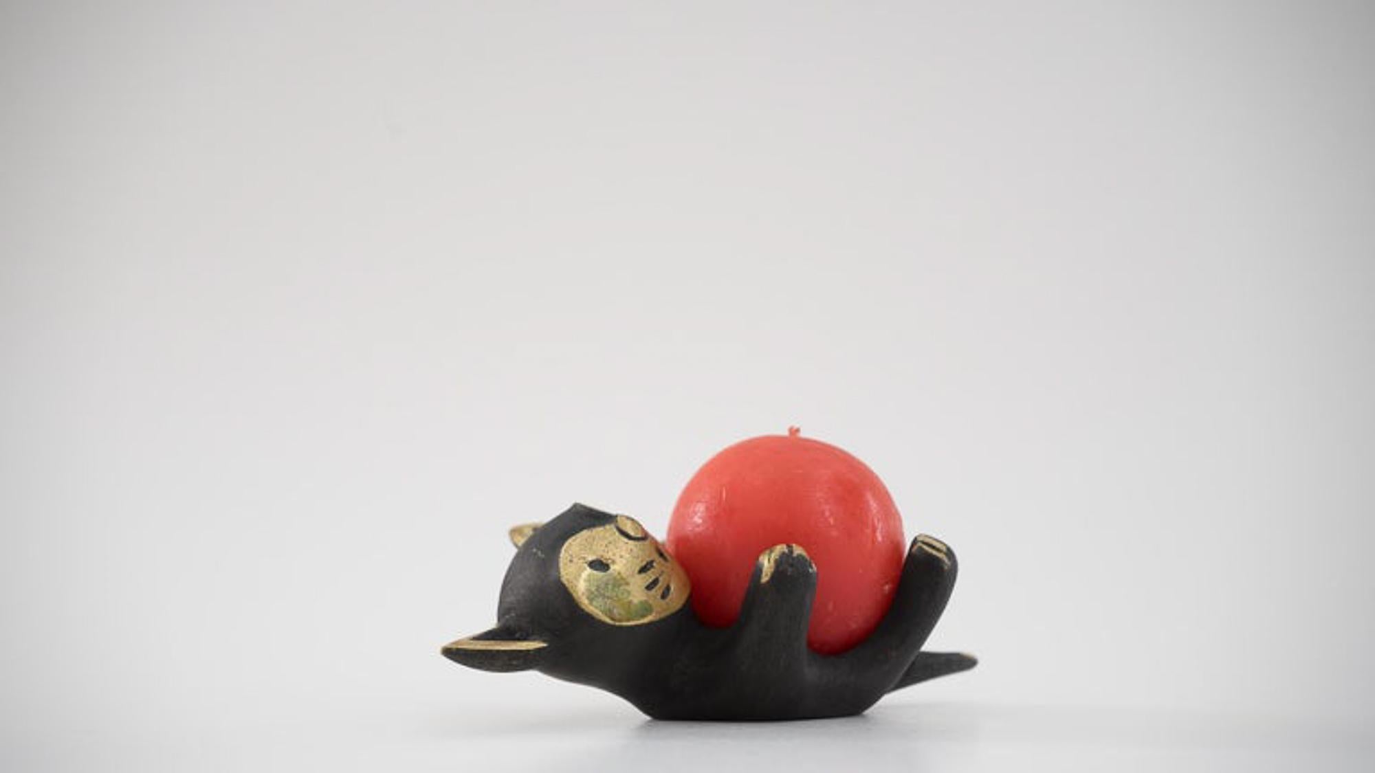 Walter Bosse Portacandele 'gatto' 'marchiato' In condizioni buone in vendita a Wien, AT