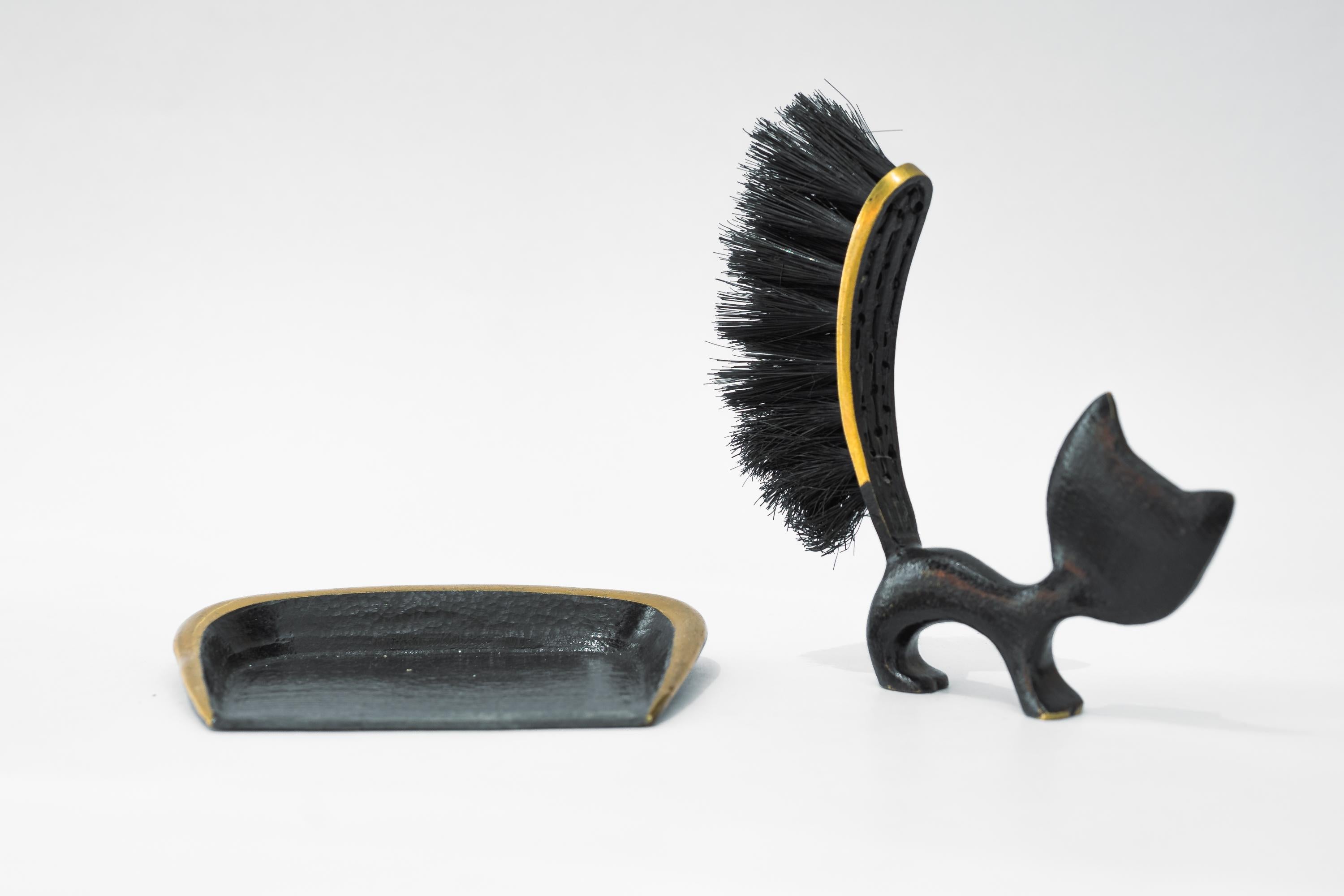 Walter Bosse Katzenkrümel-Tischreinigungs-Set für Hertha Baller, Österreich, 1950er Jahre (Moderne der Mitte des Jahrhunderts) im Angebot