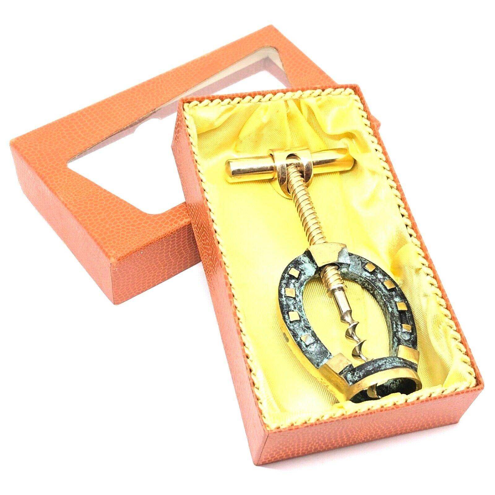 Bronze Walter Bosse Corkscrew Horseshoe Vienna, Austria, 1950s, Midcentury