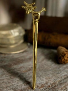 Walter Bosse Cow Vienna Bronze Letter Opener, Vintage Austria 1960s