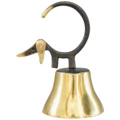 Retro Walter Bosse Dachshund Dinner Bell, 1950s