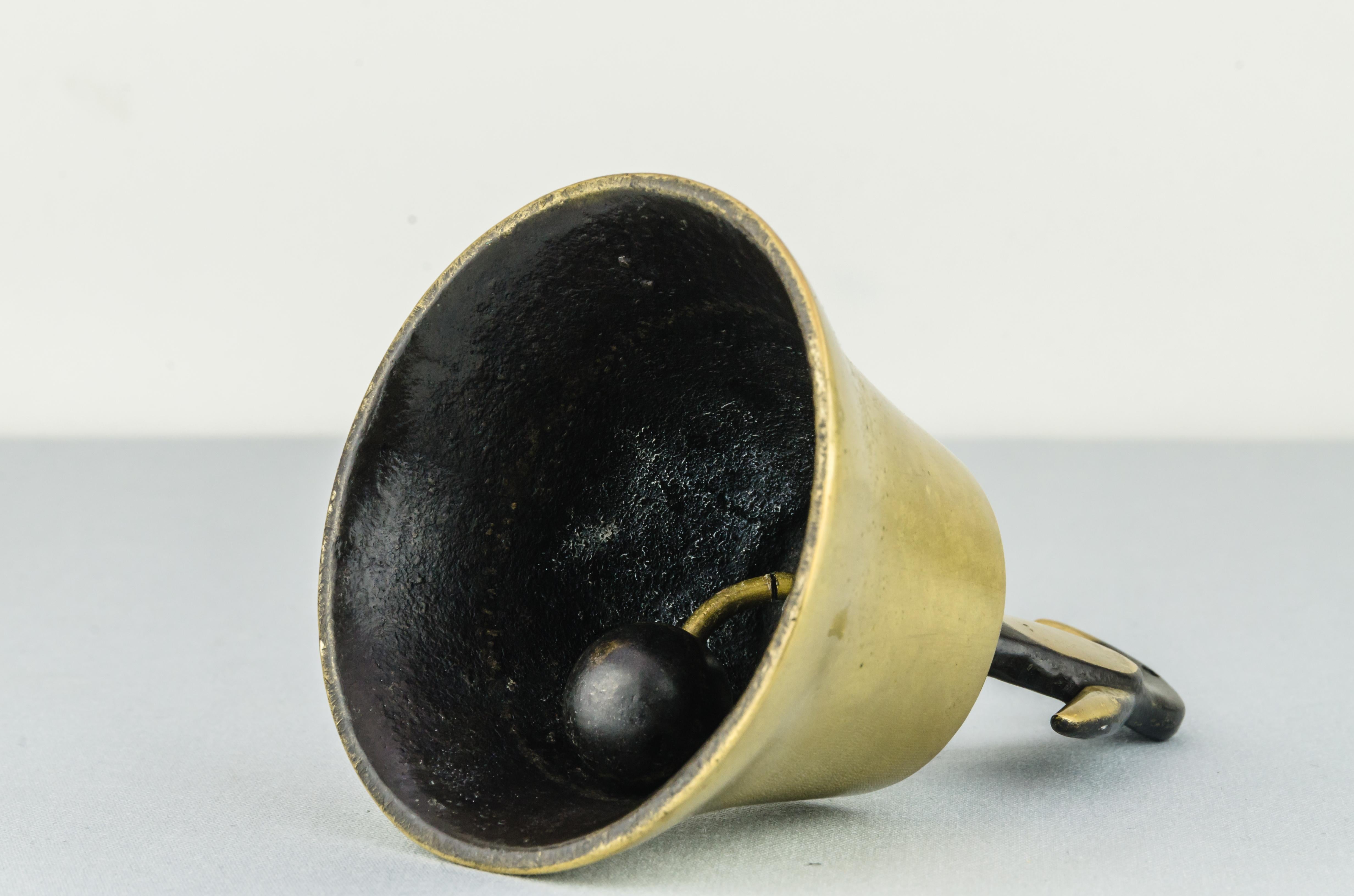 Blackened Walter Bosse Dining Bell For Sale