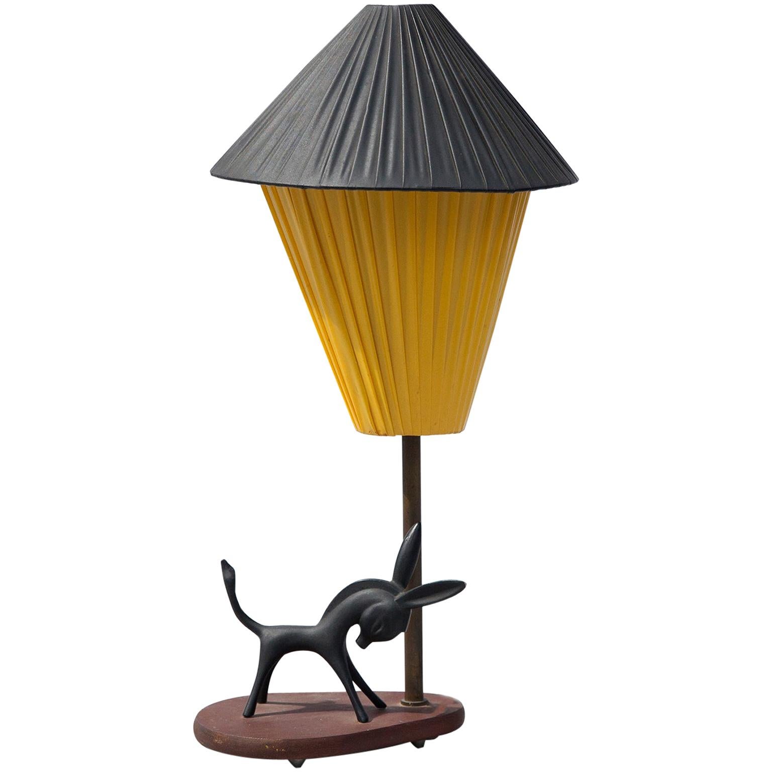 Walter Bosse Donkey Table Lamp, 1950s