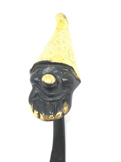 Walter Bosse Dwarf Midcentury Brass Wall Coat Hook, Austria, 1950s