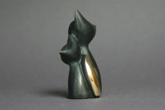 Walter Bosse figurine Pair of CATS brass patinated new Vienna Austria