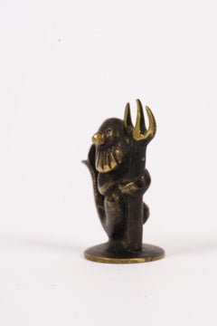 Walter Bosse Figurine Shows the Neptune Sea God, circa 1950s 'Marked on Bottom'