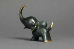 Walter Bosse figurines Elephant brass patinated new Vienna Austria
