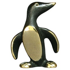 Walter Bosse figurines Penguin brass patinated new Vienna Austria