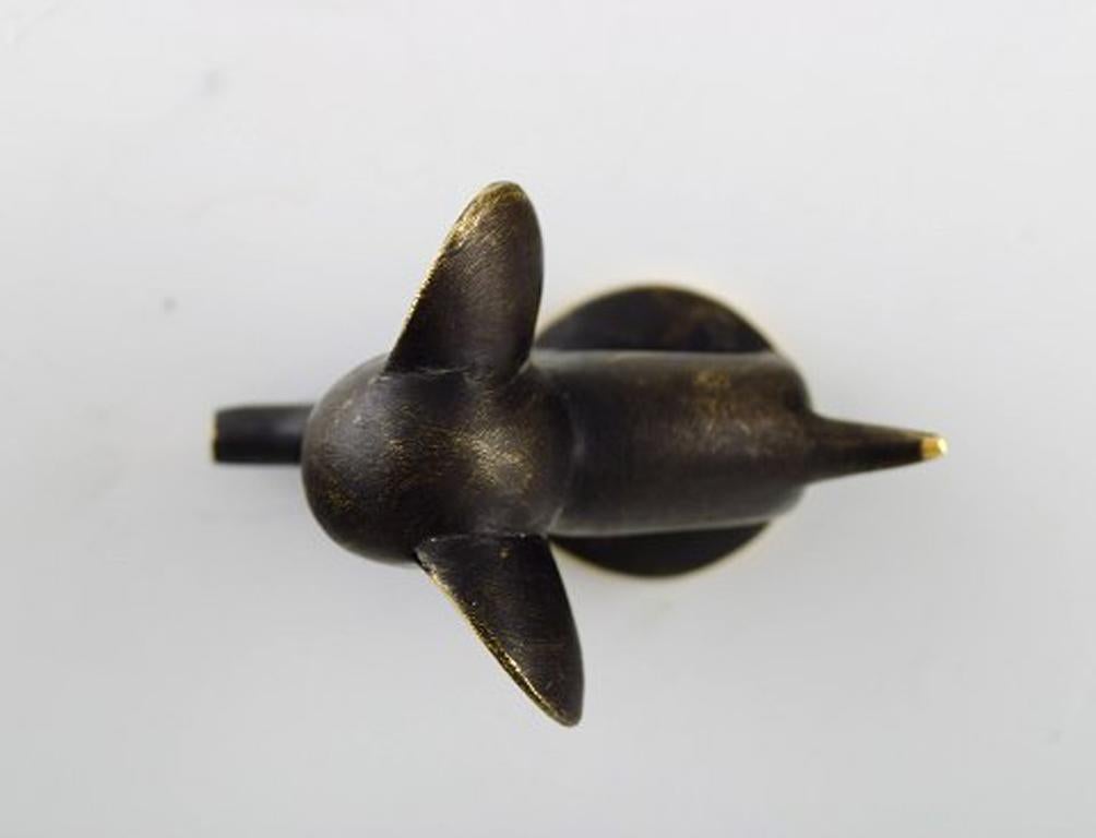 Walter Bosse, artiste et designer autrichien (né en 1904, 1974) pour Herta Baller. Eléphant en bronze 